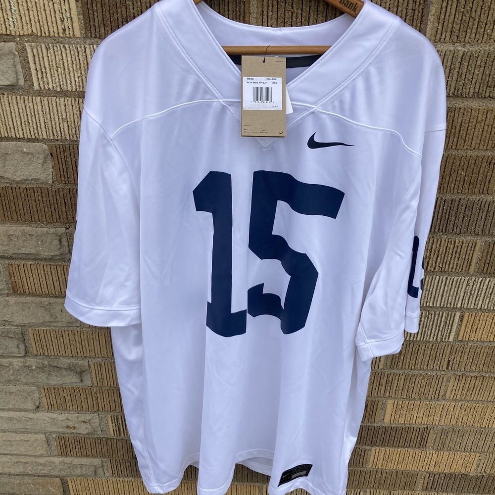 Penn State Nittany Lions Mens XXL Jersey Nike Team Dri-Fit $130 White Drew Allar
